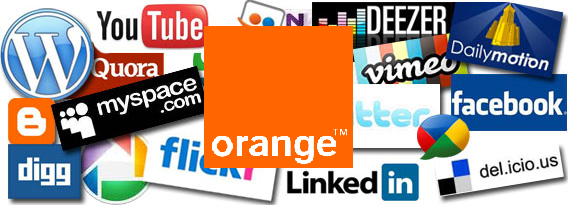 orange sur les réseaux sociaux