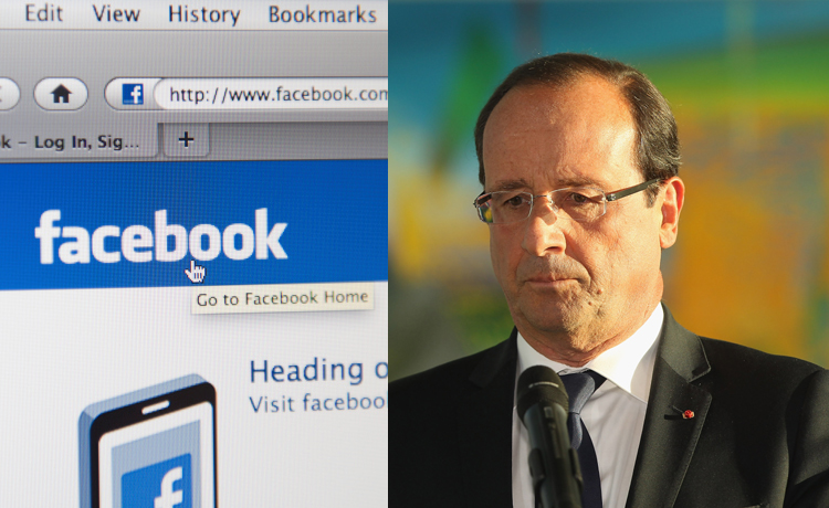Hollande et Facebook